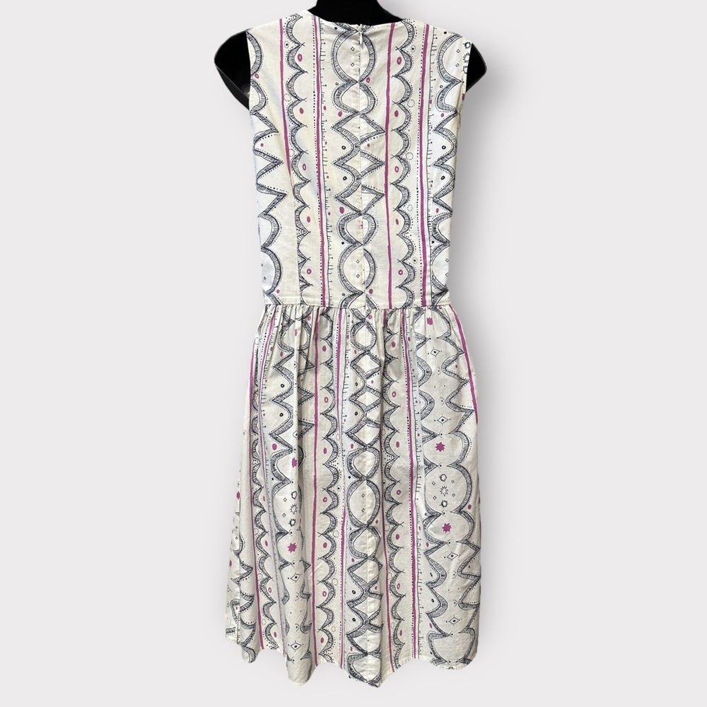 Vintage Marimekko Cotton Fit & Flare Dress - Picture 3 of 4